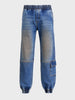 Men's Blue Loose Fit Solid Street Wear Jeans