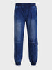 Men's Blue Loose Fit Solid Street Wear Jeans