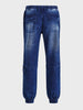 Men's Blue Loose Fit Solid Street Wear Jeans