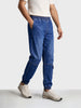 Men's Blue Loose Fit Solid Street Wear Jeans