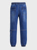 Men's Blue Loose Fit Solid Street Wear Jeans