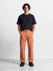 Men's Brown Baggy Fit Solid Retro Wear Jeans