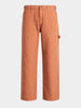 Men's Brown Baggy Fit Solid Retro Wear Jeans