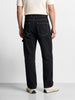 Men's Black Baggy Fit Solid Street Wear Joggers