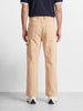 Men's Cream Relaxed Fit Solid Street Wear Jeans