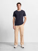 Men's Cream Relaxed Fit Solid Street Wear Jeans