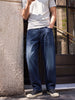 Men's Navy Baggy Fit Solid Mid-Rise Stretchable Jeans