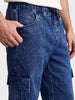 Men's Blue Regular Fit Solid Street Wear Jeans