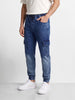 Men's Blue Regular Fit Solid Street Wear Jeans