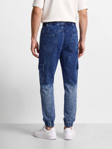 Men's Blue Regular Fit Solid Street Wear Jeans