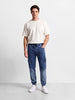 Men's Blue Regular Fit Solid Street Wear Jeans