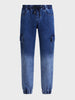 Men's Blue Regular Fit Solid Street Wear Jeans