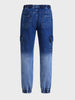 Men's Blue Regular Fit Solid Street Wear Jeans