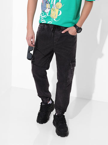 Men's Regular Fit Black  Jeans