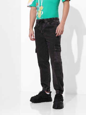 Men's Regular Fit Black  Jeans