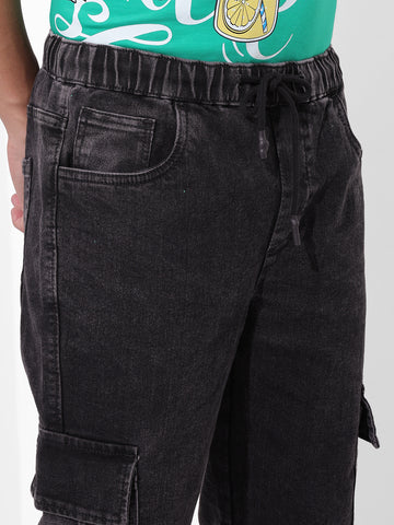 Men's Regular Fit Black  Jeans