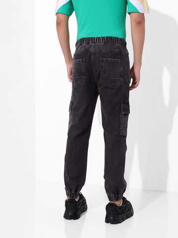 Men's Regular Fit Black  Jeans