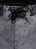 Men's Grey Regular Fit Solid Mid-Rise Stretchable Denim Cargo Joggers