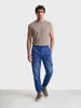Men's Blue Regular Fit Solid Street Wear Jeans