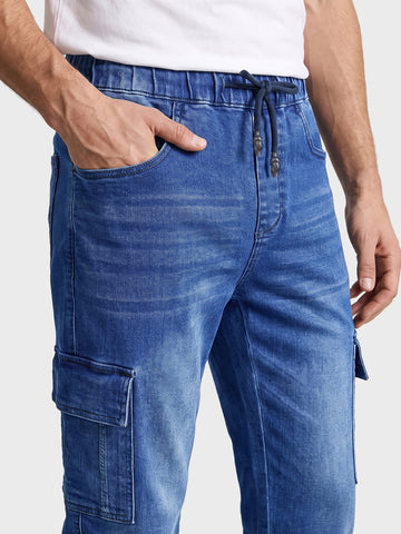 Men's Blue Regular Fit Solid Casual Wear Jeans