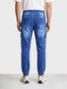 Men's Blue Regular Fit Solid Casual Wear Jeans
