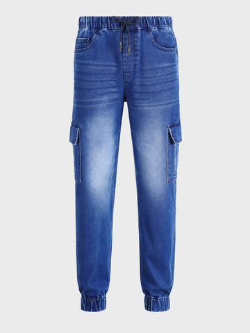 Men's Blue Regular Fit Solid Casual Wear Jeans