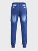 Men's Blue Regular Fit Solid Casual Wear Jeans