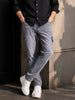 Men's Grey Regular Fit Solid Street Wear Jeans