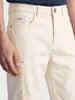 Men's White Relaxed Fit Solid Utility Shorts