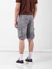 Men's Grey Relaxed Fit Utility Shorts
