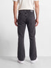 Men's Black Bootcut Fit Solid Jeans