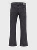 Men's Black Bootcut Fit Solid Jeans