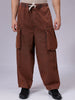 Men's Pink Regular Fit Utility Jeans