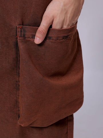 Men's Pink Regular Fit Utility Jeans