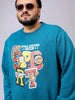 Men's Plus Fit Placement Print Crew Neck Sweatshirt