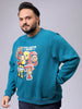 Men's Plus Fit Placement Print Crew Neck Sweatshirt