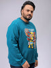 Men's Plus Fit Placement Print Crew Neck Sweatshirt
