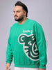 Men's Plus Fit Placement Print Crew Neck Sweatshirt