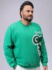 Men's Plus Fit Placement Print Crew Neck Sweatshirt