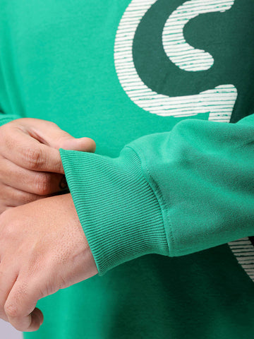 Men's Plus Fit Placement Print Crew Neck Sweatshirt