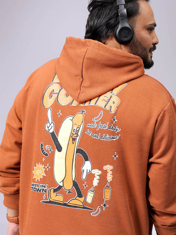 Men's Plus Fit Statement Overhead Hooded Sweatshirt