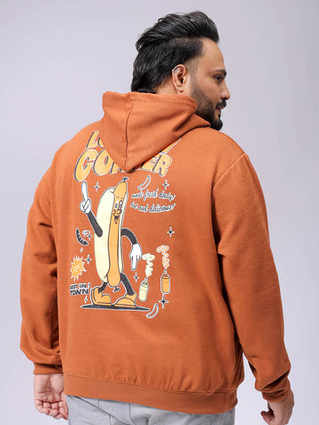Men's Plus Fit Statement Overhead Hooded Sweatshirt