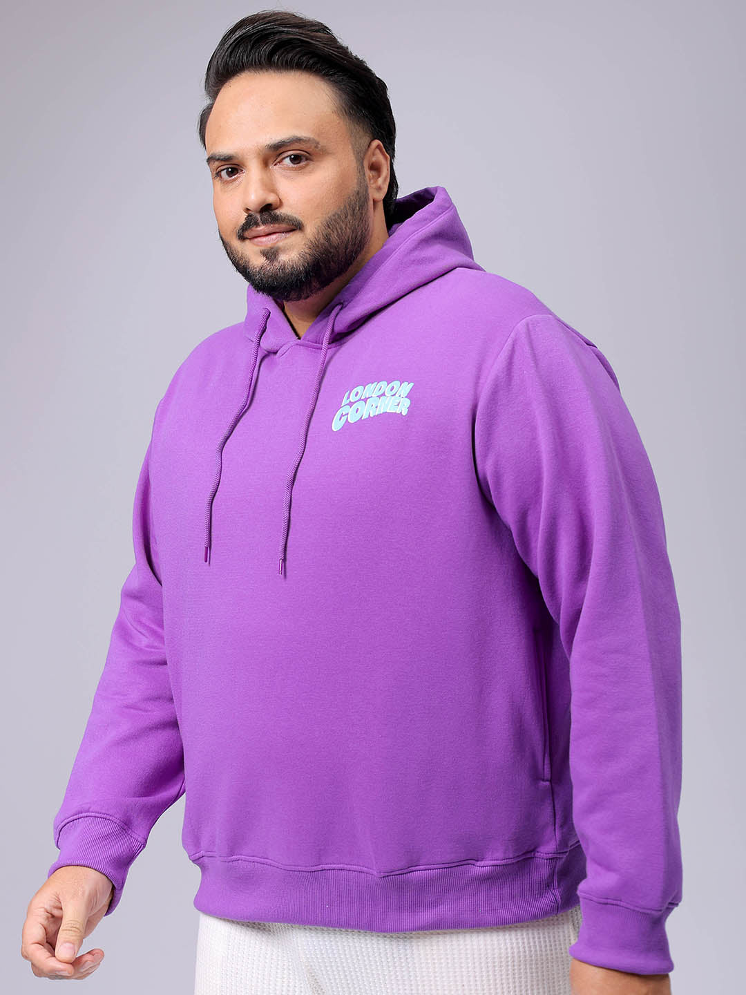 Men's Plus Fit Statement Overhead Hooded Sweatshirt