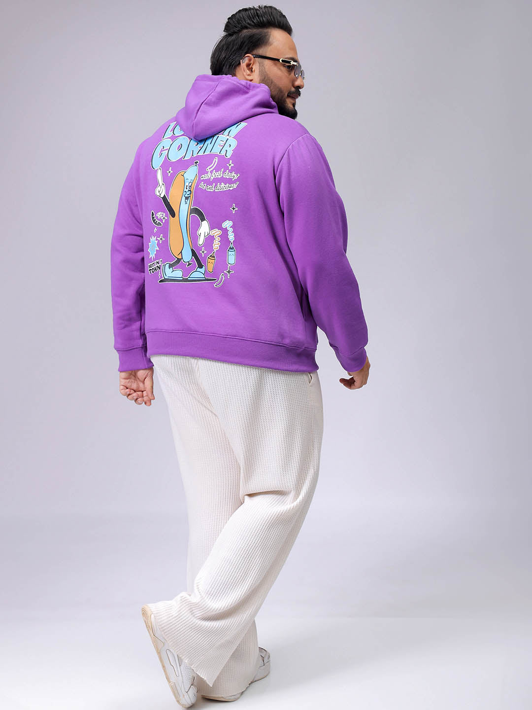 Men's Plus Fit Statement Overhead Hooded Sweatshirt