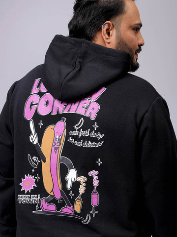 Men's Plus Fit Statement Overhead Hooded Sweatshirt