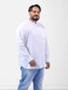 Men's White Regular Fit Solid Casual Shirt