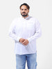 Men's White Regular Fit Solid Casual Shirt