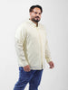 Men's Yellow Regular Fit Solid Casual Shirt
