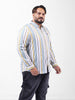 Men's Multicolor Regular Fit Striped Casual Shirt