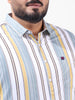 Men's Multicolor Regular Fit Striped Casual Shirt